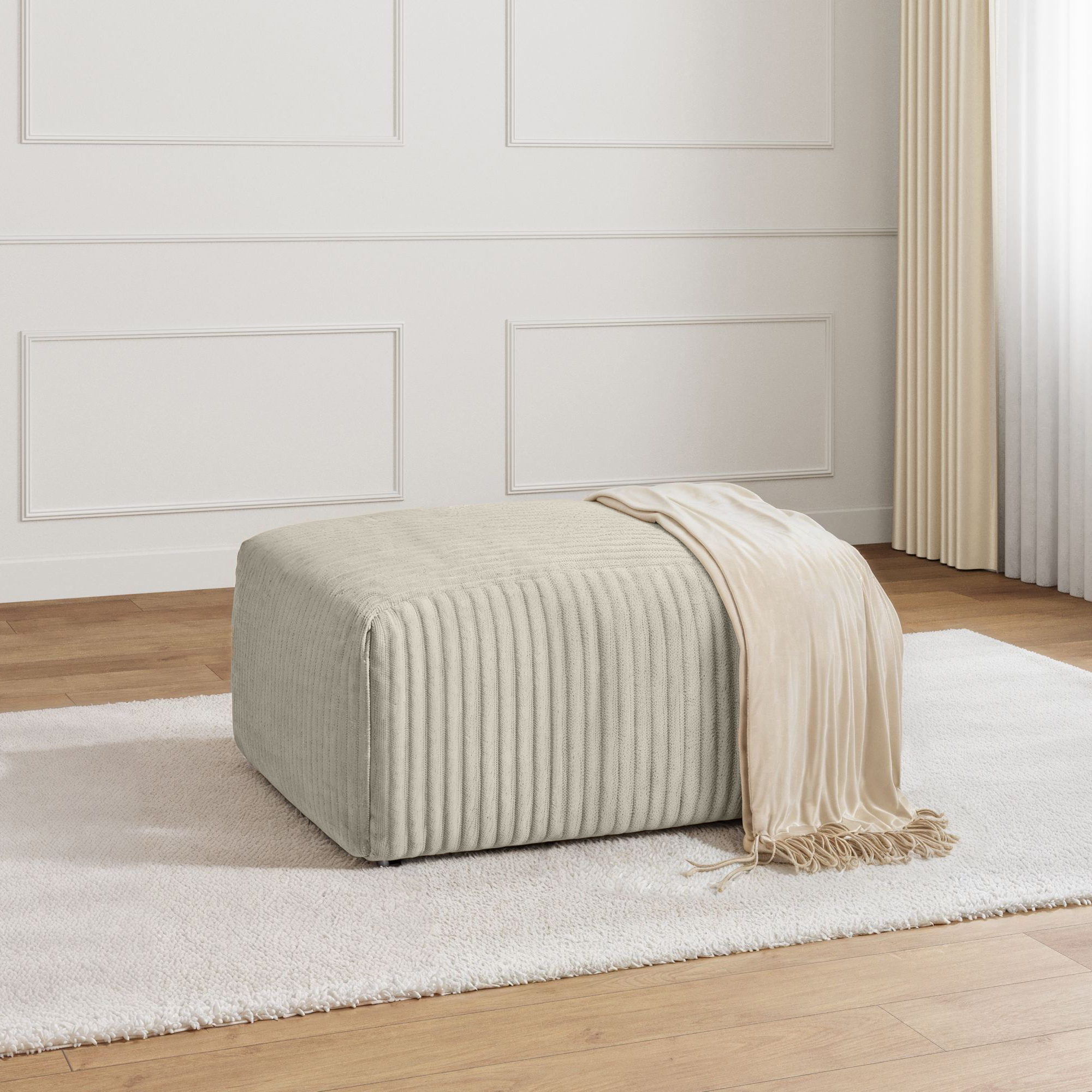 OLYMPE POUF | Velours Côtelé