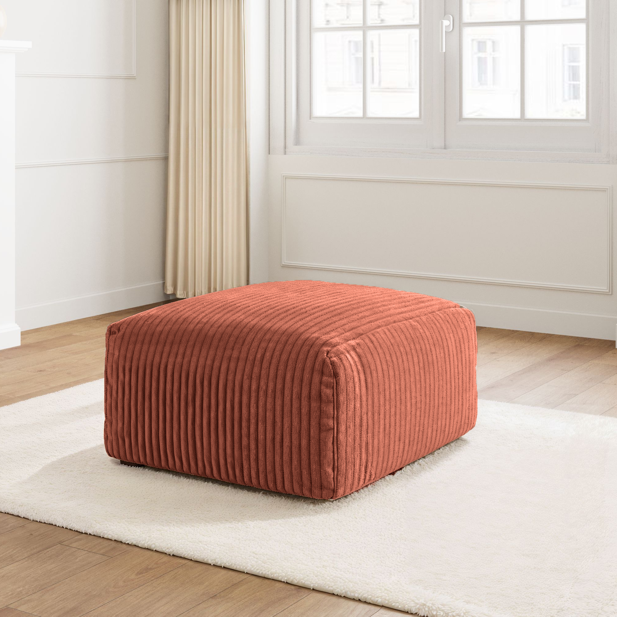 ELIO POUF | Velours Côtelé