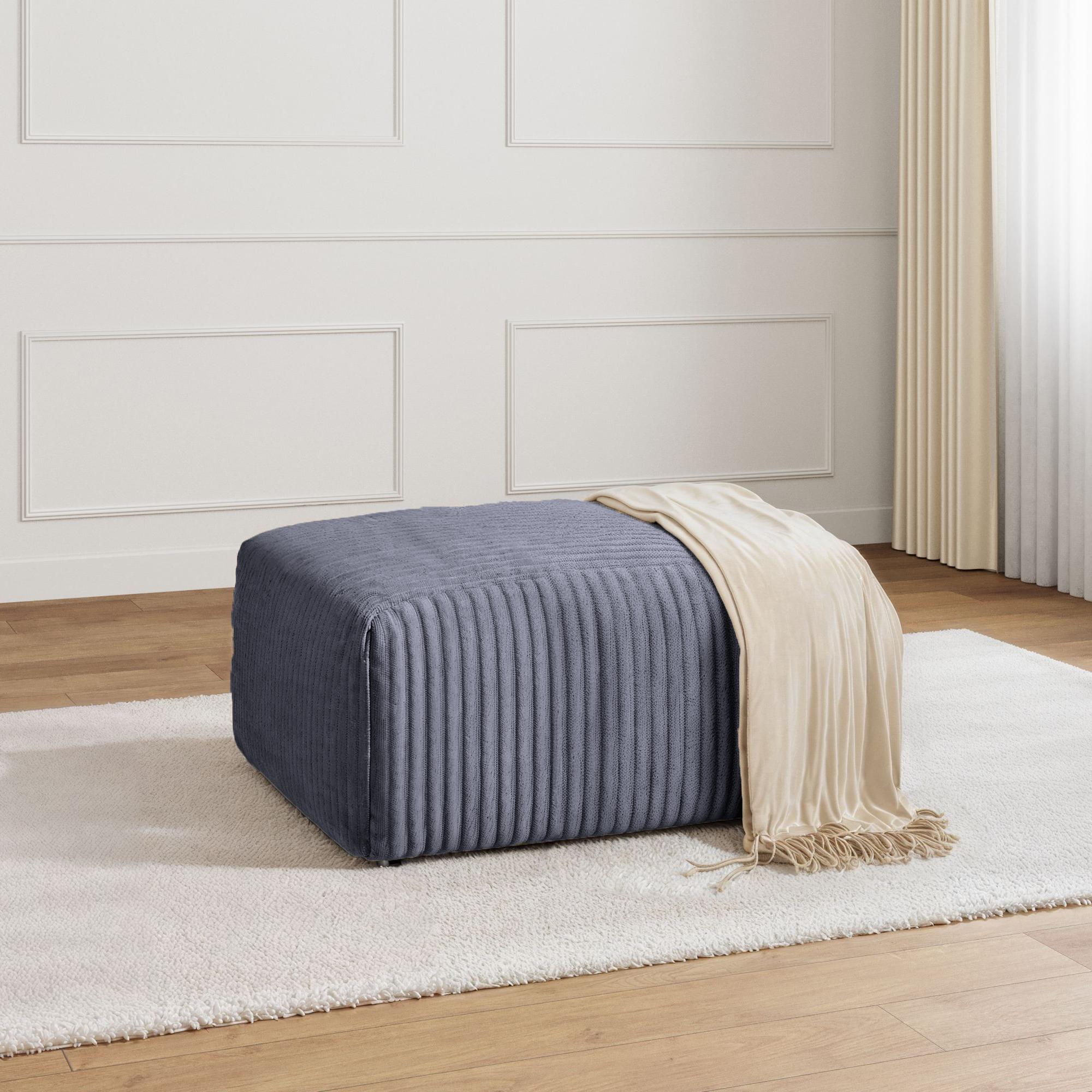 OLYMPE POUF | Velours Côtelé