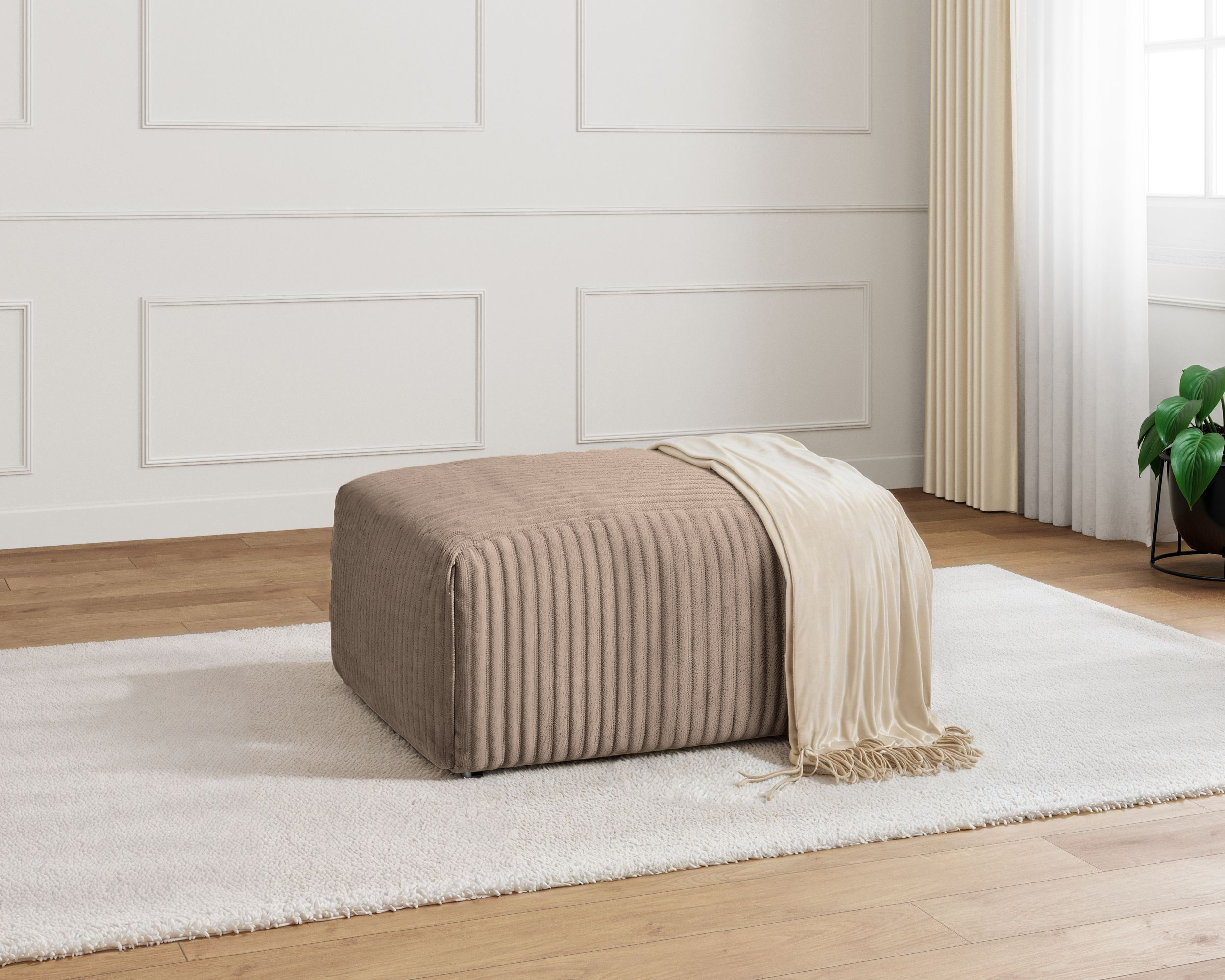 OLYMPE POUF | Velours Côtelé