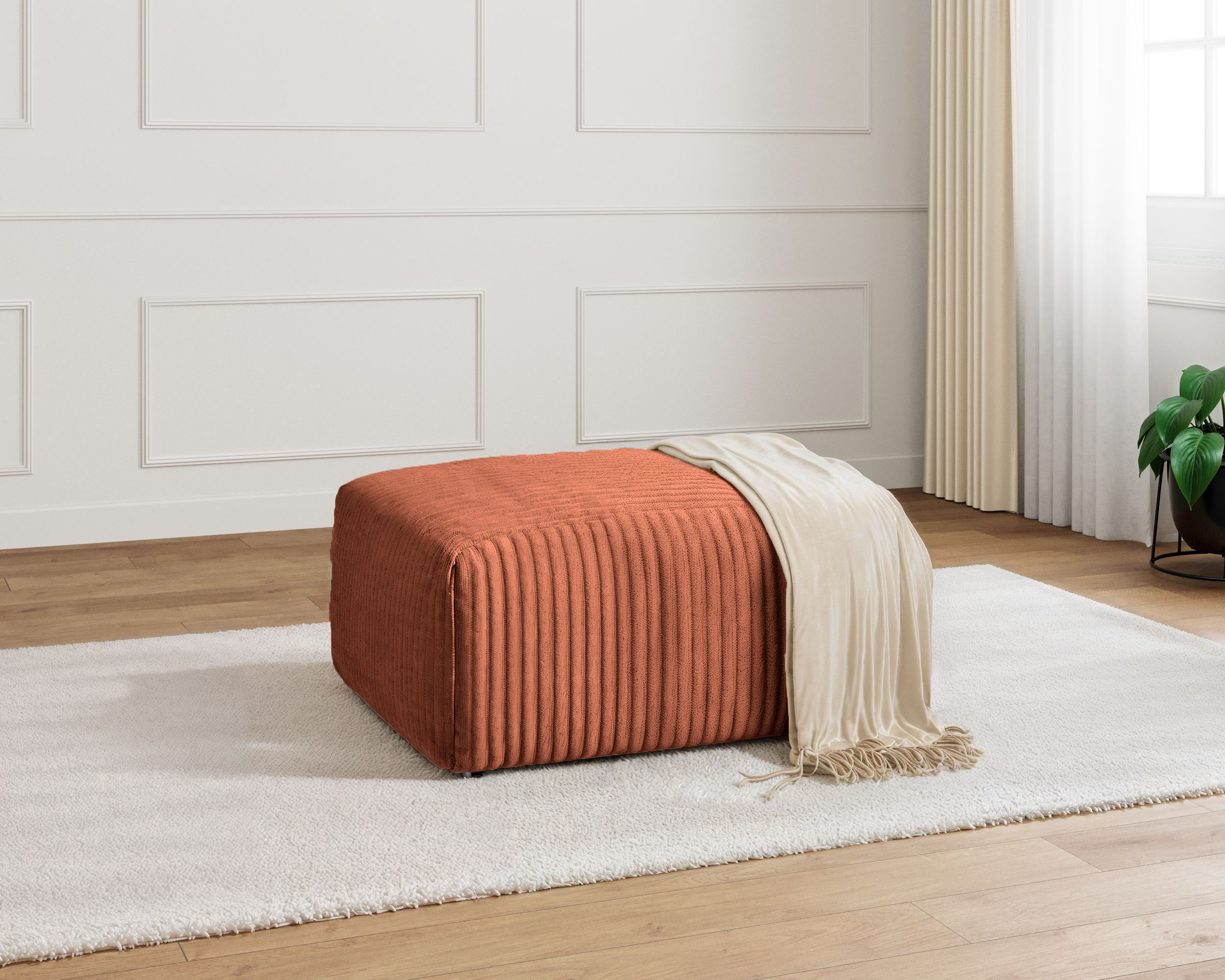 OLYMPE POUF | Velours Côtelé