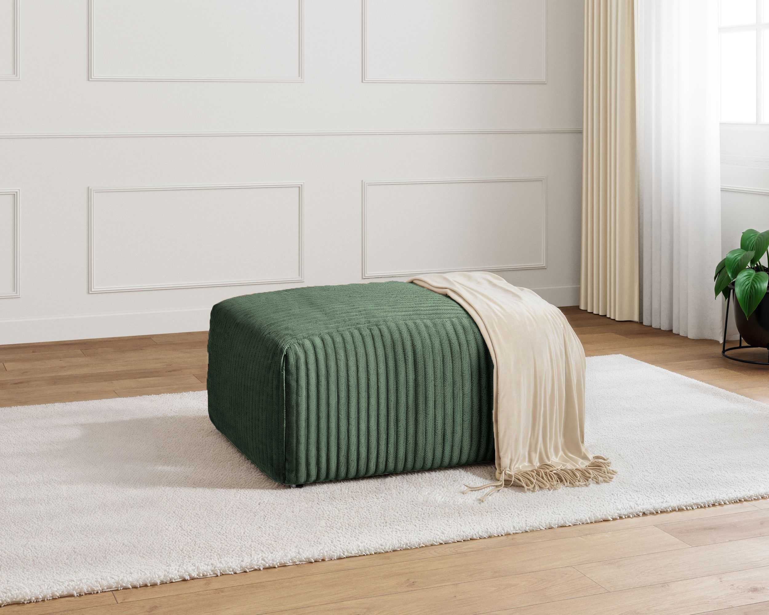 OLYMPE POUF | Velours Côtelé